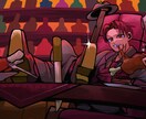 独特なアニメ塗りで構図がダイナミックな絵を描きます 動画のサムネやアイコンで目を引きたい絵をご希望のあなたに！ イメージ4