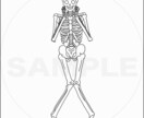 オシャレ白黒線画でアイコン描きます デフォルメ似顔絵や手書きタッチのイラストをSNSアイコンに！ イメージ1