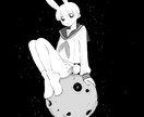 商用可！白黒のイラスト作成します 個性的な白黒のイラストをご提供します！ イメージ3