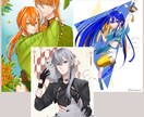 色彩豊かで綺麗な1枚絵を描きます 個人鑑賞やSNSのアイコン、グッズ利用など可能です! イメージ4