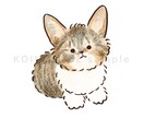 お写真を元にゆるふわな似顔絵を描きます SNSアイコン/待受/商用二次利用/グッズ作成 イメージ4