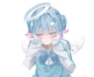 歌ってみた･立ち絵･1枚絵描きます 喜怒哀楽色んなかわいい女の子お描きします♡ イメージ6