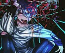 闇可愛いメンヘラチックなイラストを描きます SNSアイコンヘッダーや動画内イラストなど イメージ7