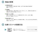物販・せどりの外注マニュアル作成代行します あなたのメイン業務に充てる時間を増やします！ イメージ2