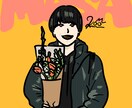 ポスタライズ風/イラスト作成します ▶︎カップル様、ご家族様、個人の方でも対応可！ イメージ2