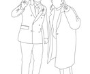 ウェルカムボードの作成、イラスト作成できます 柔らかい雰囲気の線画となります。 イメージ3