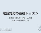 電話対応の基礎をレッスンします 聞き方・話し方の基本を丁寧にサポート！ イメージ1