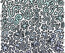 ごちゃごちゃしたイラストを描きます まるでパズルのピースみたい。ちょっぴりクセになるイラスト♪ イメージ10