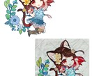 イラストからクロスステッチ制作します 推しを傍に置いて日々に彩りを！ イメージ1
