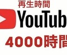 YouTube再生4000時間拡散！収益化します 今だけチャンネル登録者1000人のおまけつきで超お得！！ イメージ1