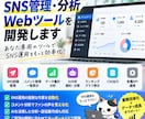 SNS管理・分析Webツールを開発します 投稿・コメント・データ集計をあなた専用ツールで効率化します イメージ1