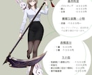 TRPG・ゲームで使える立ち絵を制作します キャラクターの性格やこだわりが伝わる一枚を イメージ2