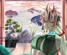 イラストお描きします 商用利用可、柔らかな色使いの絵をお描きします。 イメージ5