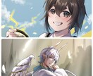 5名様限定価格！1枚絵や立ち絵等のイラスト描きます 重厚感のあるブラシ塗りであなたの理想のイラストを提供します！ イメージ5