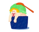 ゆるくてカジュアルポップなイラストを描きます かわいすぎない、ちょうどいいポップで目に止まる1枚 イメージ1