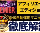 SNS自動化アフィリエイトの仕組みを構築できます アフィリエイト＋SNS自動運用マニュアル イメージ1