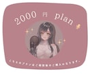 2000円でのご提供のプランになります 千歳とのご相談後のプランになります。 イメージ1
