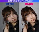 自然で美しいレタッチをします ホクロ・あざ・しわなどを除去しお肌を滑らかにレタッチします。 イメージ2