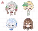 ミニキャラ(ちびキャラ)イラスト描きます 1.5〜2頭身のかわいいミニキャラを制作します！！ イメージ5
