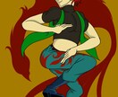 キャラクター制作、イラストをご提供できます キャラクター制作は躍動感のある書き方が得意です！ イメージ2