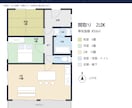 不動産広告用の間取り図を描きます 手描き・古い図面・写真から広告用に。寸法があれば当日〜翌日 イメージ1
