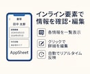 業務改善☆AppSheetでアプリを作成します 顧客管理アプリを、ノーコードツールで素早く制作いたします。 イメージ2