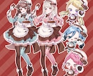 バレンタイン衣装のミニキャラを制作します ガチャやグッズに最適な差分付きの量産依頼です！ イメージ4