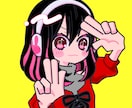 ポップな人物イラスト・SNSアイコン描きます ビビッドな色柄で、あなたの「好き」をイラストに イメージ2
