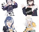 イラスト、立ち絵、アイコン、サムネイル等描きます ポップで可愛いイラスト制作致します♡ イメージ2
