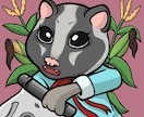動物×人間のイラスト描きます まるで動物と人間が合わさったようなイラスト！ イメージ3