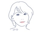 最短当日仕上げ、シンプルな似顔絵を描きます 3色だけ使うシンプルなデザインです イメージ2