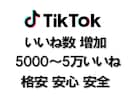 TikTokのいいねを5000増加させます 安心安全の拡散、宣伝！振り分け無料！ イメージ7