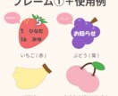 色々な場面で使えるフルーツ素材文字入れます すぐに使える文字入れ素材セット イメージ7