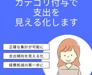 カテゴリ付与で支出を見える化します 支出データを整理し、経費の見直しをお手伝いします イメージ1