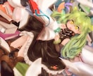 厚塗り風で可愛い女の子のイラスト描きます 。アイコンや一枚絵、キャラデザも対応しています！ イメージ1