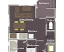 カラフルポップな【間取り図イラスト】作成します ワクっとする間取り図で、あなたの物件をもっと魅力的に！ イメージ10