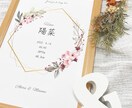 セミオーダー シンプルで可愛い命名書作成します 印刷、郵送まで！出産・誕生記念、ベビーポスターインテリアに♪ イメージ1