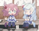 シンプルでかわいいちびキャライラストを描きます YoutubeやSNSで使うイラストが欲しい方へ イメージ2