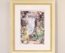 水彩/パステルで優しい色彩の絵画作品を制作します サイズ:18×13cm/額付/挿絵/表紙絵/お部屋に飾る絵 イメージ3