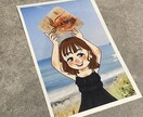 あなたを可愛くゆるふわなイラストにします オリジナルイラストをステッカーやポストカードにしませんか？ イメージ2