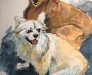 人物画、動物画を水彩画で描きます らしさ、可愛いさ、親しみ感がテーマです。 イメージ8