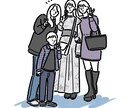 思わず微笑む、心温まる似顔絵で思い出を形にします 大切な人への贈り物に、シンプルな似顔絵をお届け！ イメージ6