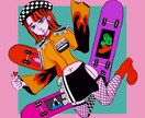 アイコン、プレゼントイラストなど作成いたします アメリカポップで個性的、カラフルなイラストなど作成します イメージ2