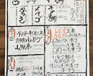 飲食店のメニューを筆文字で書きます 完全なる筆での手書きが温かみを伝えることができる イメージ3