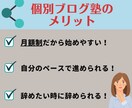 ブログアフィリエイトの実践を個別コンサル致します ブログ初心者・副業の方大歓迎！専業へ上りつめた私が徹底指導！ イメージ2