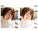 人物写真の修正・色味加工します 写真館で鍛えた修正技術で自然に美しく仕上げます！ イメージ1