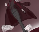 暗い色で描きます 淡いような、ダークな世界観です イメージ1