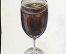 絵の具でドリンク描きます アナログで表現するあたたかいタッチ イメージ3