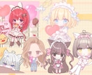 商用利用〇ふんわり可愛いミニキャラ描きます ふんわりとした可愛いミニキャラ1500円～描きます イメージ4