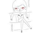 オシャレイラスト描きます シンプルで、少し悲しく、優しいお絵描き イメージ5